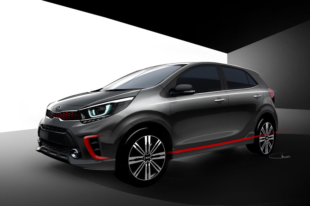 Kia Motors reveals first design details of the all new Picanto
