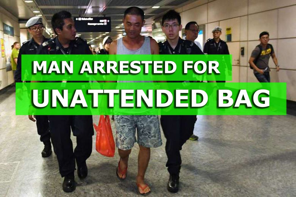 police-arrest-man-39-for-leaving-bag-unattended-at-hougang-mrt-station