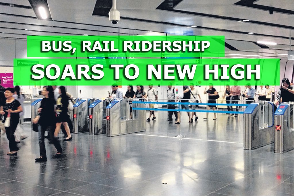 Bus, rail ridership soars to new high - Sgcarmart