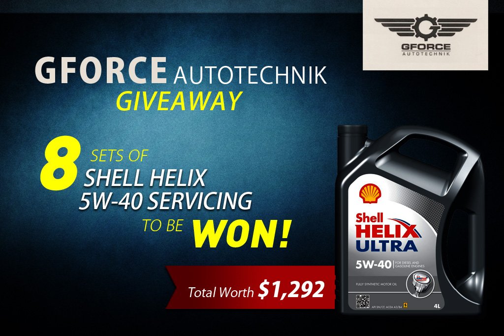 Eight sets of Shell Helix Engine Oil 5W40 worth up to 1,292 to be won