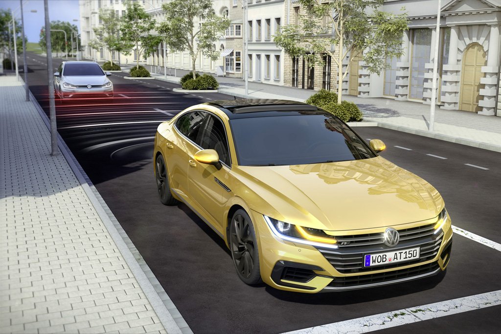 New Volkswagen Arteon Pre-Crash occupant protection system in detail