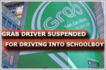 Grab driver suspended for driving into schoolboy