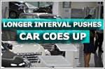 Longer interval pushes car COEs up