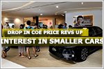 Drop in COE price revs up interest in smaller cars