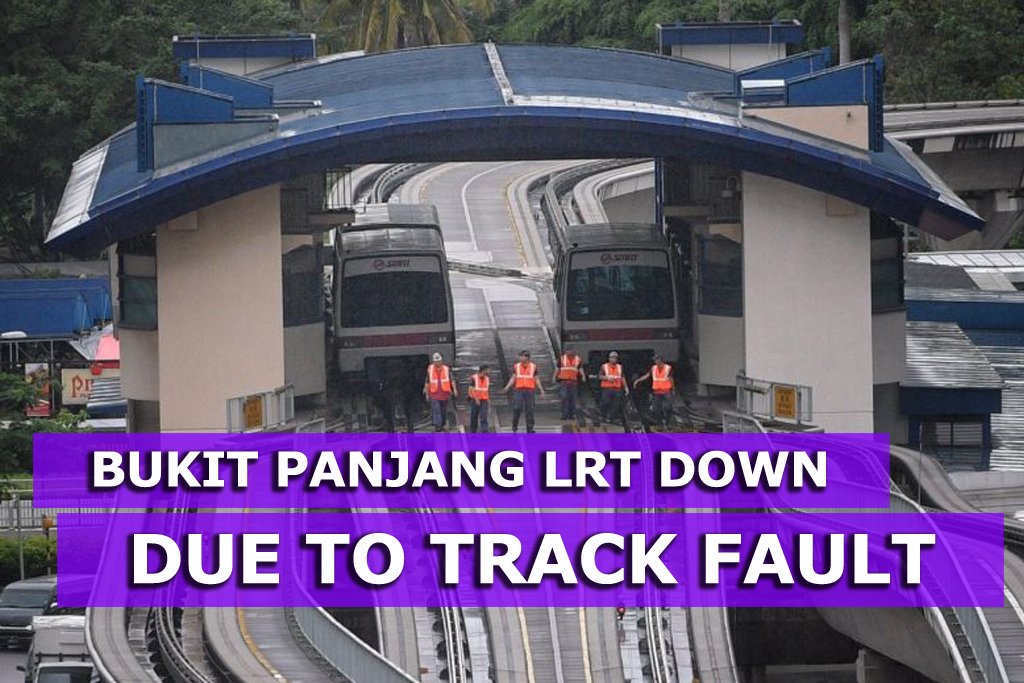 Bukit Panjang LRT down after train damages signal stop tape