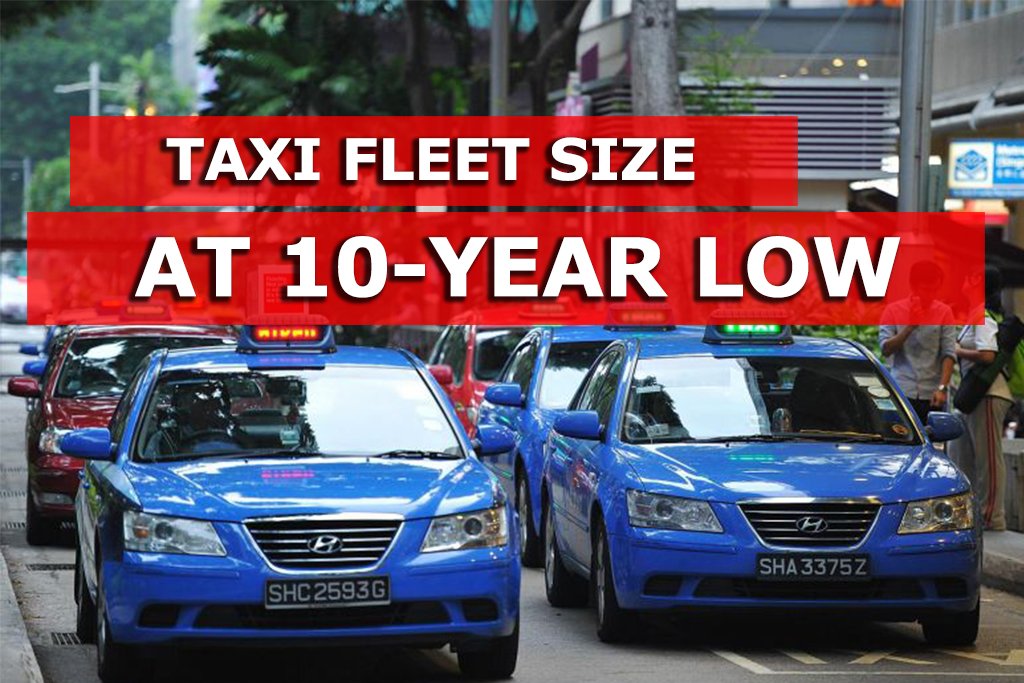 Singapore taxi fleet size at its lowest in over 10 years