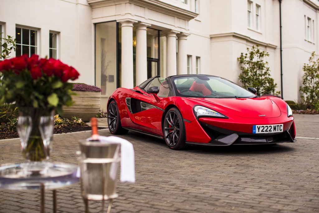 McLaren 570S Spider is ready in red for Valentines Day