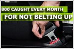 800 caught every month for not belting up
