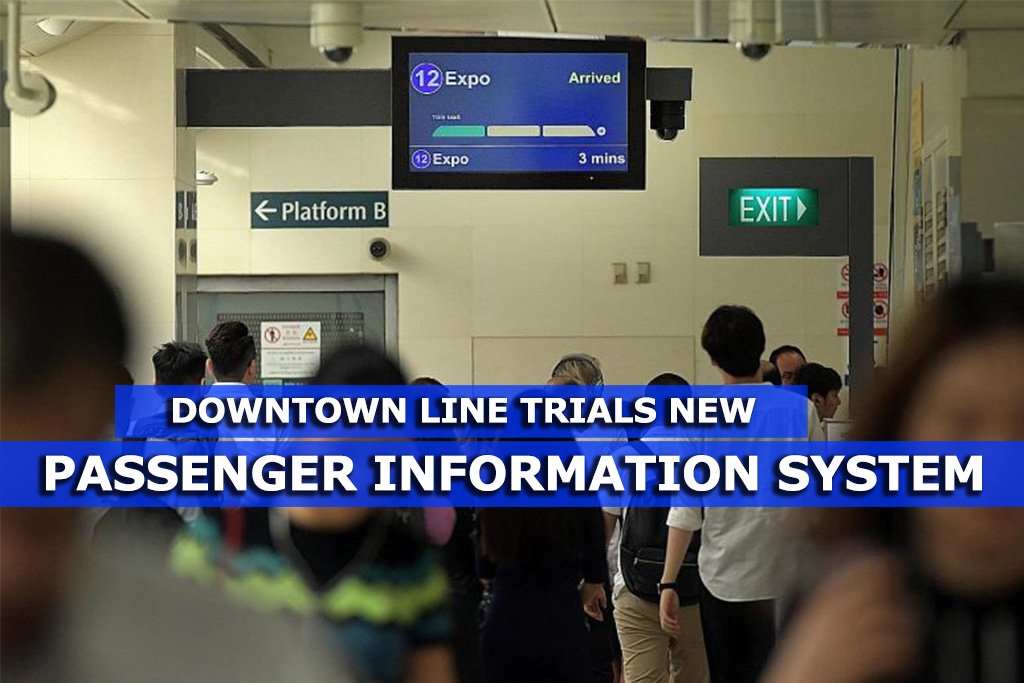 Downtown Line to trial system showing how full train cars are - Sgcarmart