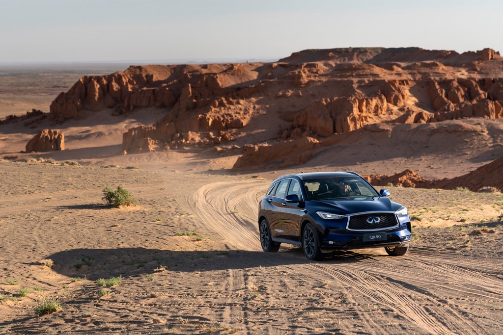 Infiniti rewrites rules of exploration in the Gobi desert