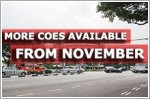 More COEs available from November