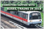 Commuters happier with buses, trains in 2018