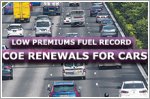 Low premiums fuel record COE renewals for cars