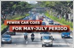 Fewer car COEs for May-July period