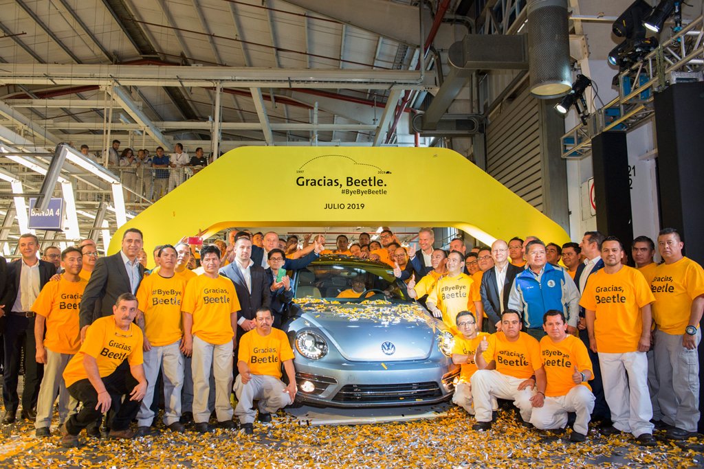 End of the production line for Volkswagen Beetle