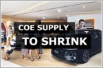 Slight dip in COE supply for November to January period