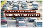 COE, vehicle tax revenue shrinks for FY2019