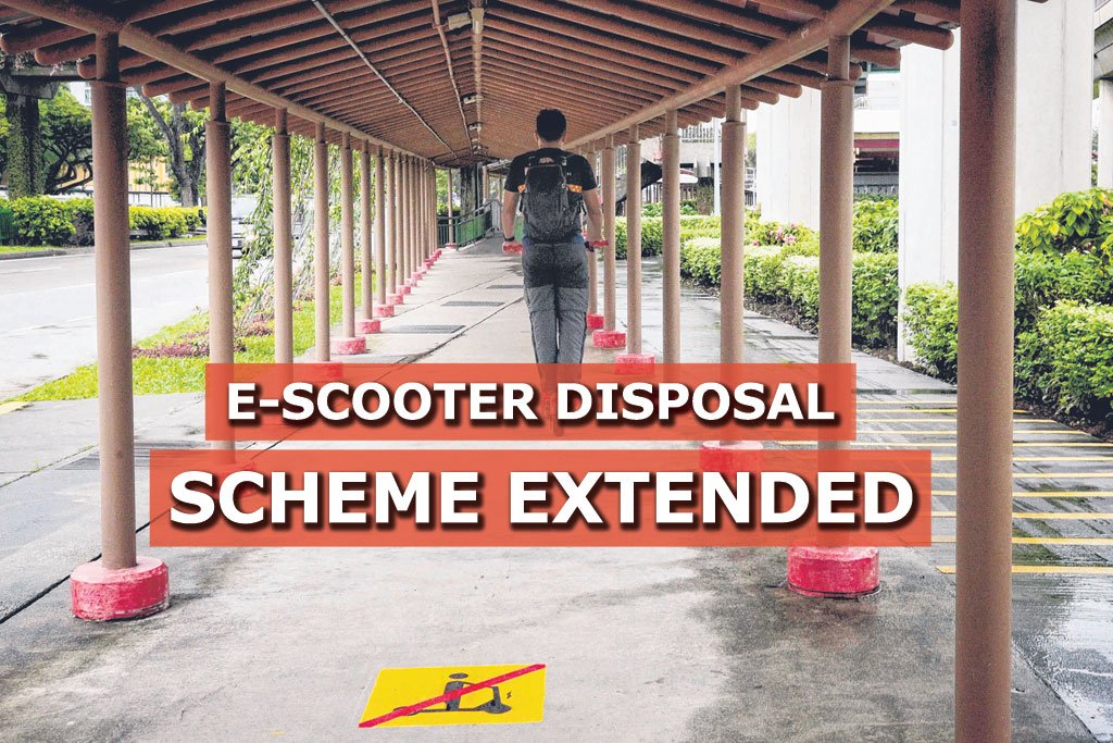 Disposal scheme for escooters extended Sgcarmart