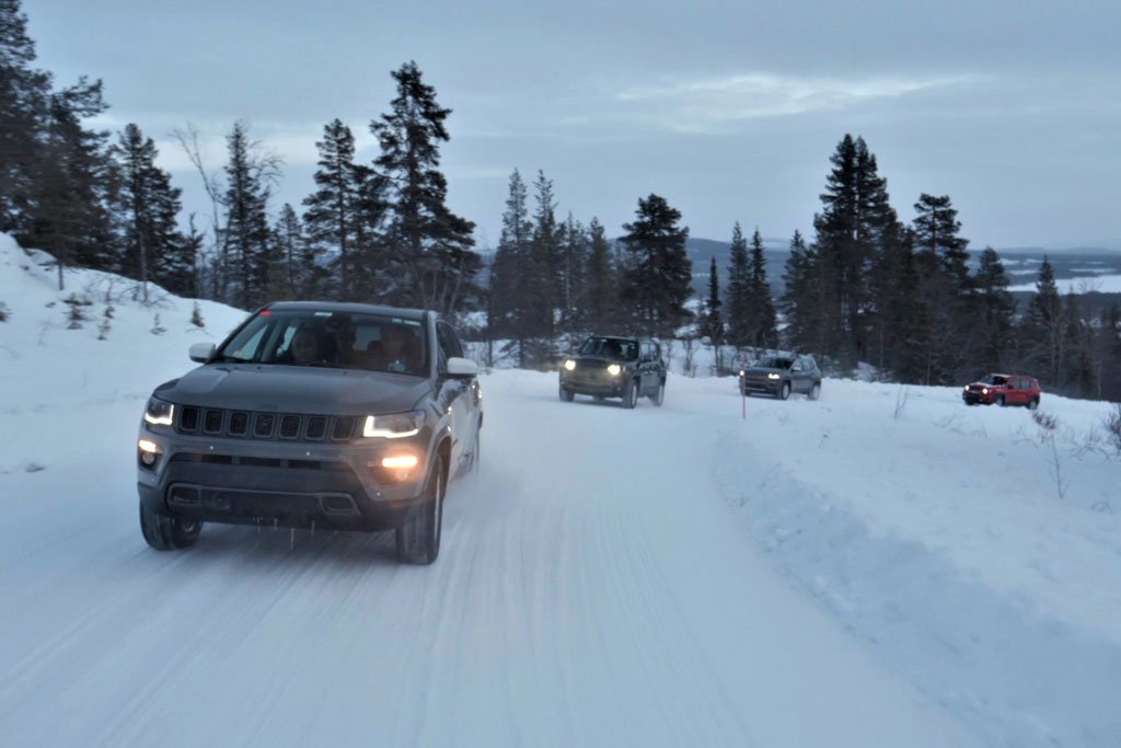 Jeep Renegade and Compass 4xe tested in Sweden