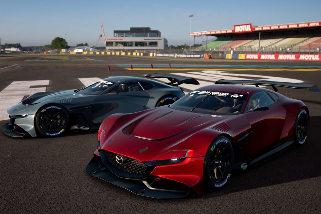 MAZDA RX-VISION GT3 CONCEPT モデルカー Mazda debuts RX-Vision GT3 virtual concept car - Sgcarmart
