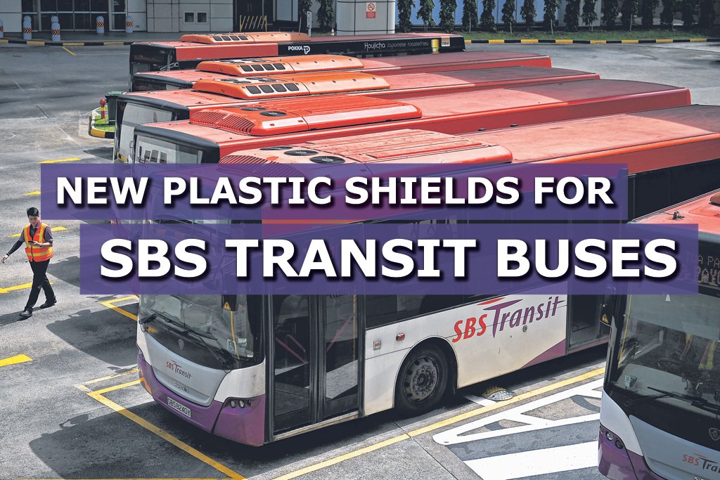 SBS Transit installs plastic shields for bus captains - Sgcarmart