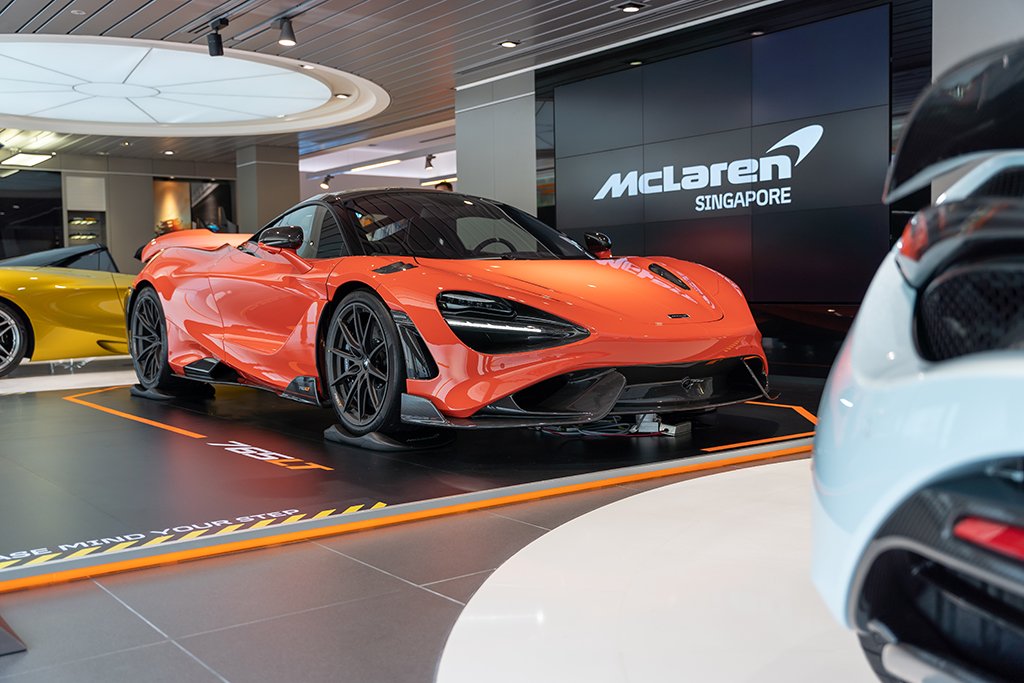 The new McLaren 765LT officially introduced in Singapore