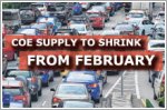 COE supply across all categories to shrink from February