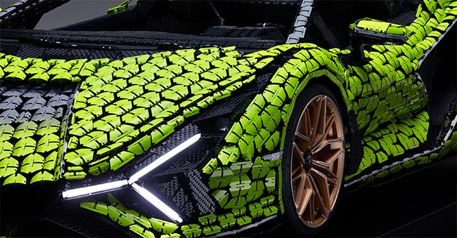 The ultimate toy: Lamborghini partners with Lego to produce full scale  Lamborghini Sian replica