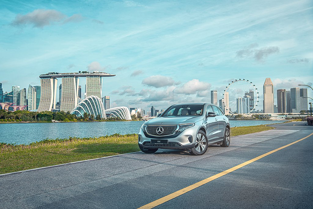 The all new fully electric Mercedes-Benz EQC launched in Singapore