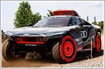 The Audi RS Q e-tron undergoes testing for the Dakar rally