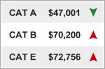 Cat B and Cat E COE still continue to rise