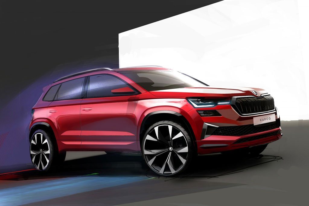 Skoda reveals the first sketches of the new Karoq