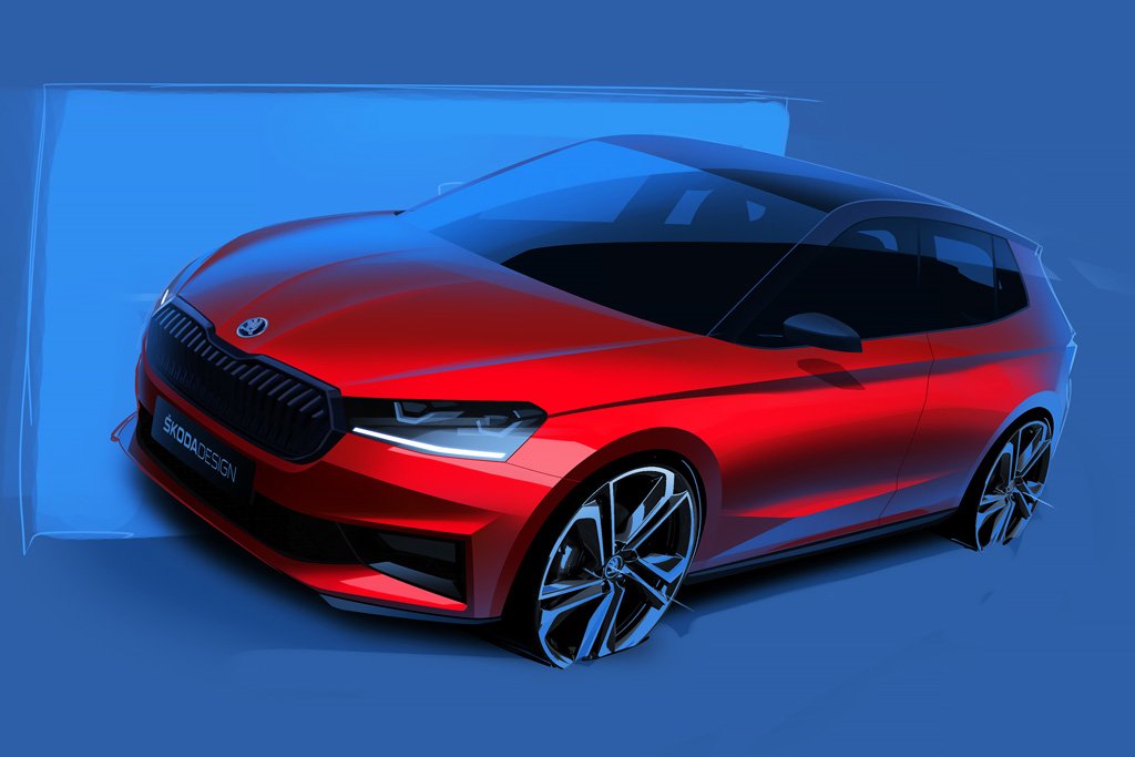 Skoda Fabia Monte Carlo revealed in first sketches