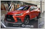The Lexus NX F Sport is on display at Orchard