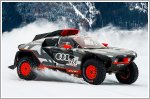 Ken Block takes the Audi RS Q e-tron out in the snow at the GP Ice Race