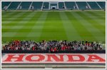 Honda U.K. builds largest rugby ball mosaic