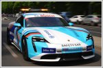 Porsche takes its Formula E racer and safety car down the streets of Berlin