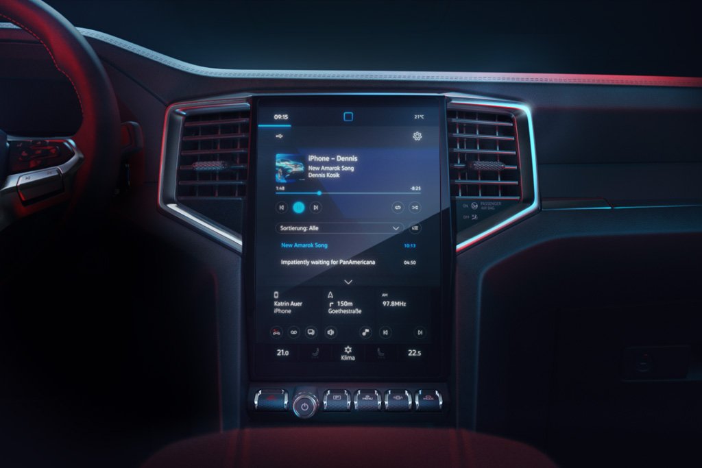 Vertical infotainment screen confirmed for Volkswagen Amarok