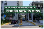 HDB and URA carparks to now offer 15 minute grace period