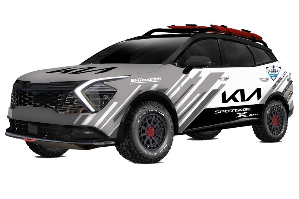 Kia reveals early render of Rebelle Rally Kia Sportage