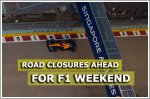 Road closures ahead for Formula One weekend