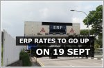 ERP rates to go up at five locations come 19 September 2022