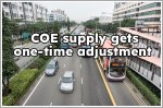 LTA announces one-time adjustment to COE supply