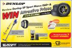 Purchase and review the Dunlop SP Sport Maxx 060+ and you could walk away with prizes worth up to $1,936