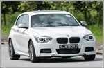 The BMW M135i scorches the tarmac