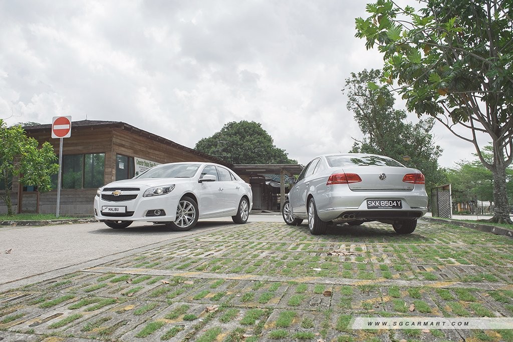 Chevrolet Malibu 2.4 LTZ (A) vs Volkswagen Passat 1.8 TSI DSG (A)