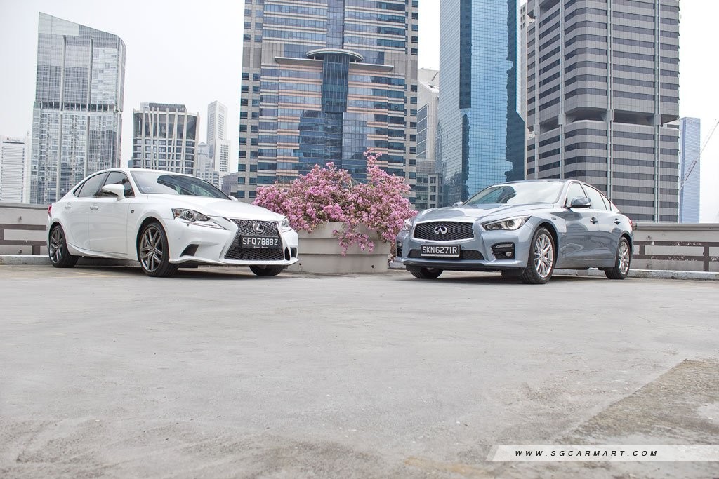Infiniti Q50 2.0T Sport (A) vs Lexus IS250 2.5 F Sport (A)