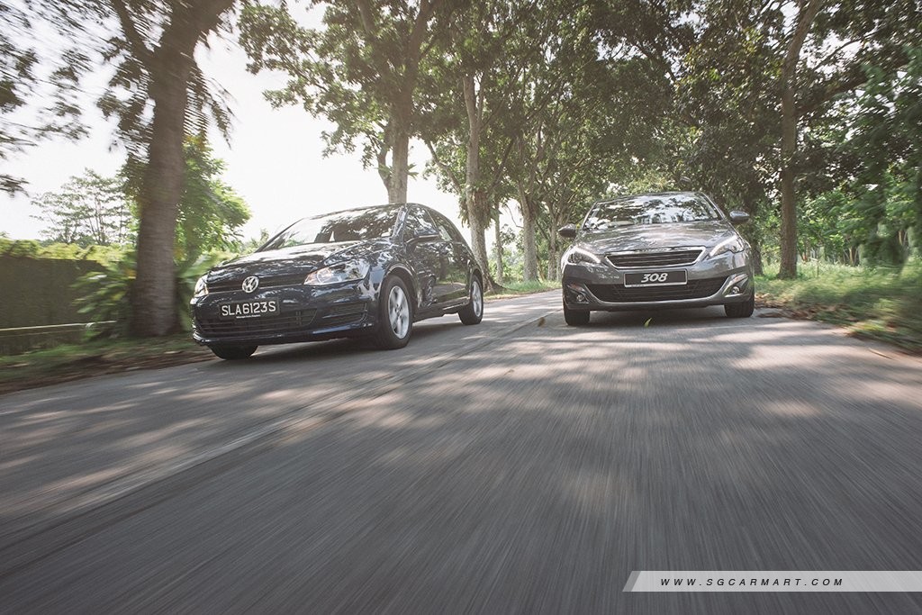Peugeot 308 1.2 (A) vs Volkswagen Golf 1.2 (A)