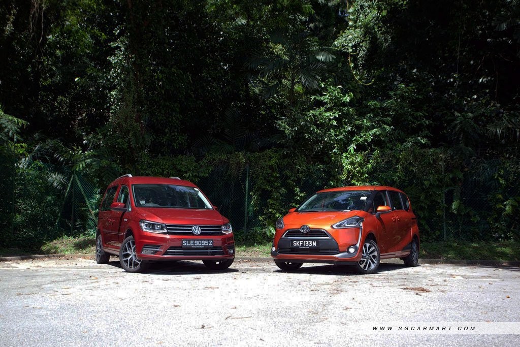 Toyota Sienta Elegance A Vs Volkswagen Caddy Mpc Tsi Dsg A