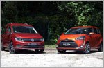 Toyota Sienta 1.5 Elegance (A) vs Volkswagen Caddy MPC 1.4 TSI DSG (A)